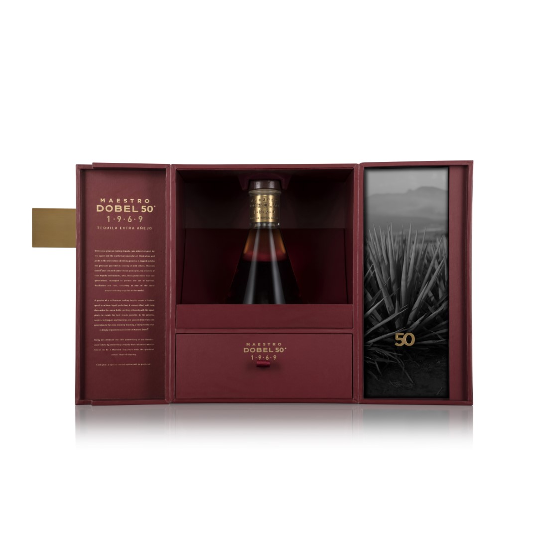 maestro Dobel 50 1969 Open Box and Bottle