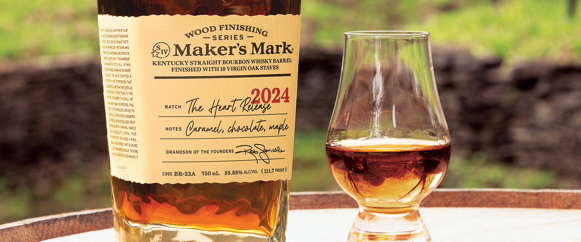 makers mark WFS Snifter On Barrel